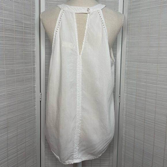 Cloth & Stone Anthropologie Ladder Lace Tank White Size L - Picture 3 of 9